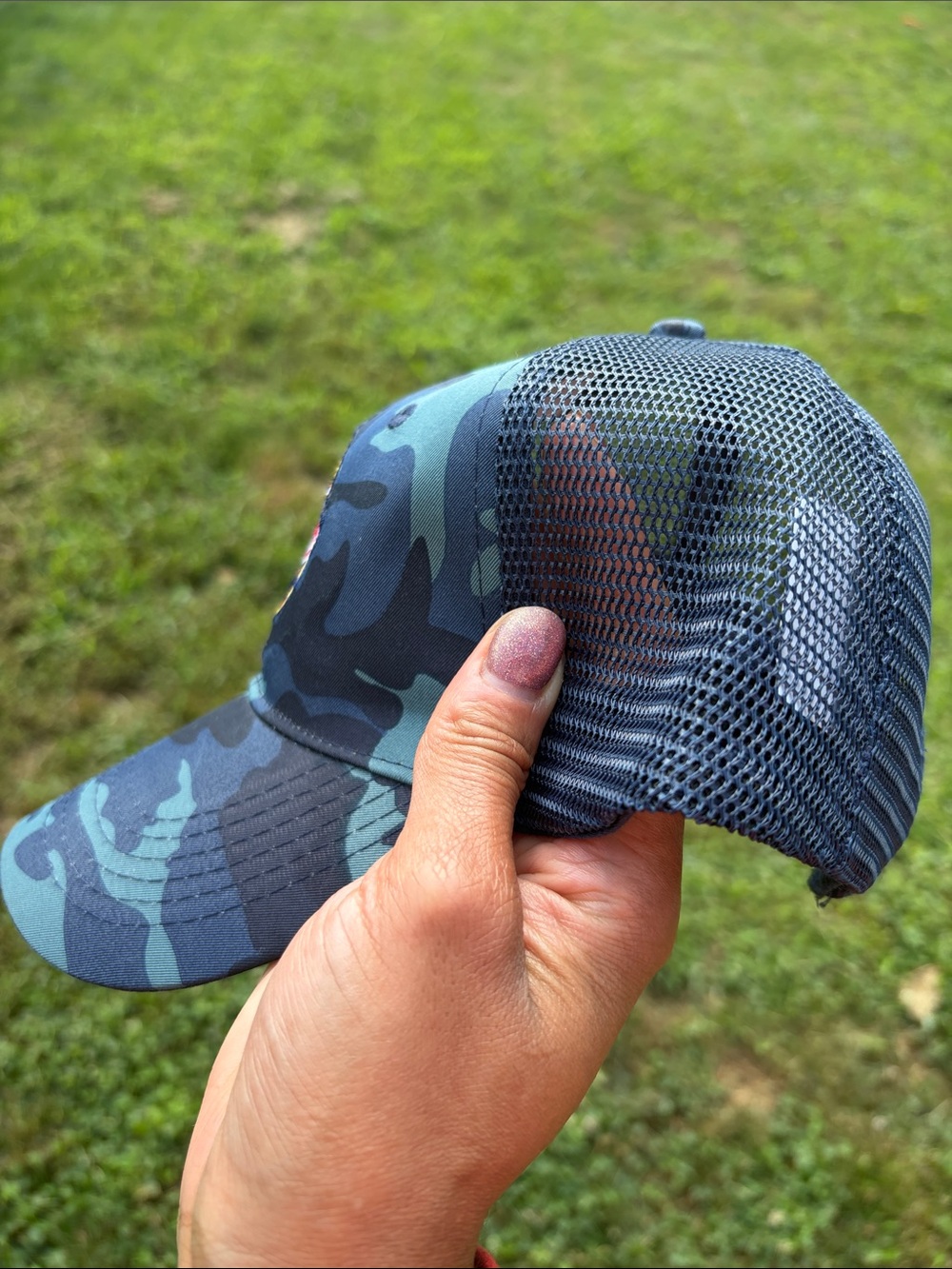 Indiana Fever Camouflage & Mesh Hat - Blue/Black/Red - New - Picture 5 of 6